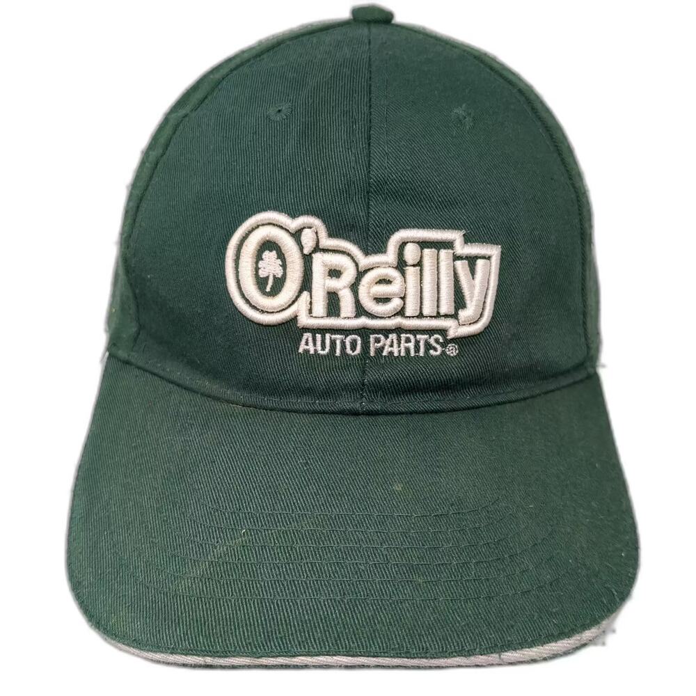 O'Reilly Baseball Cap Green OS Embroidered Adjustable Strapback Auto Parts Hat